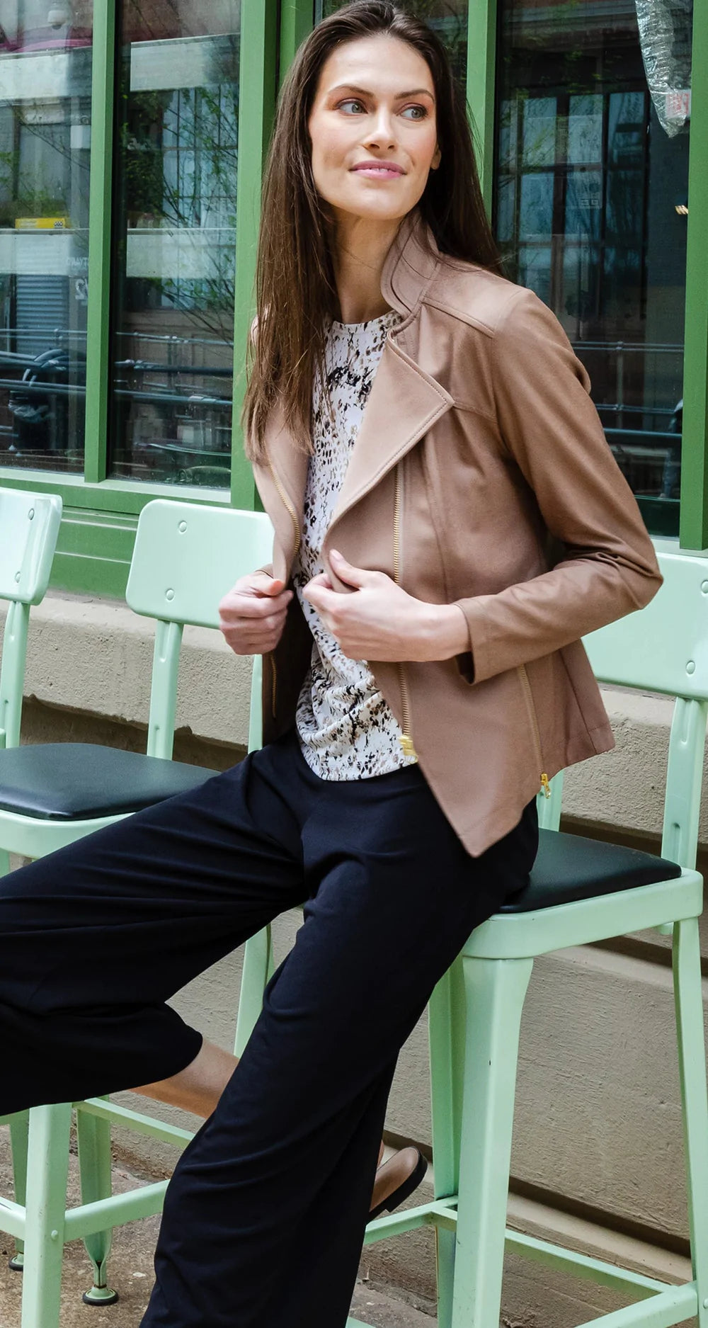 Clara Sun Woo Liquid Leather Jacket