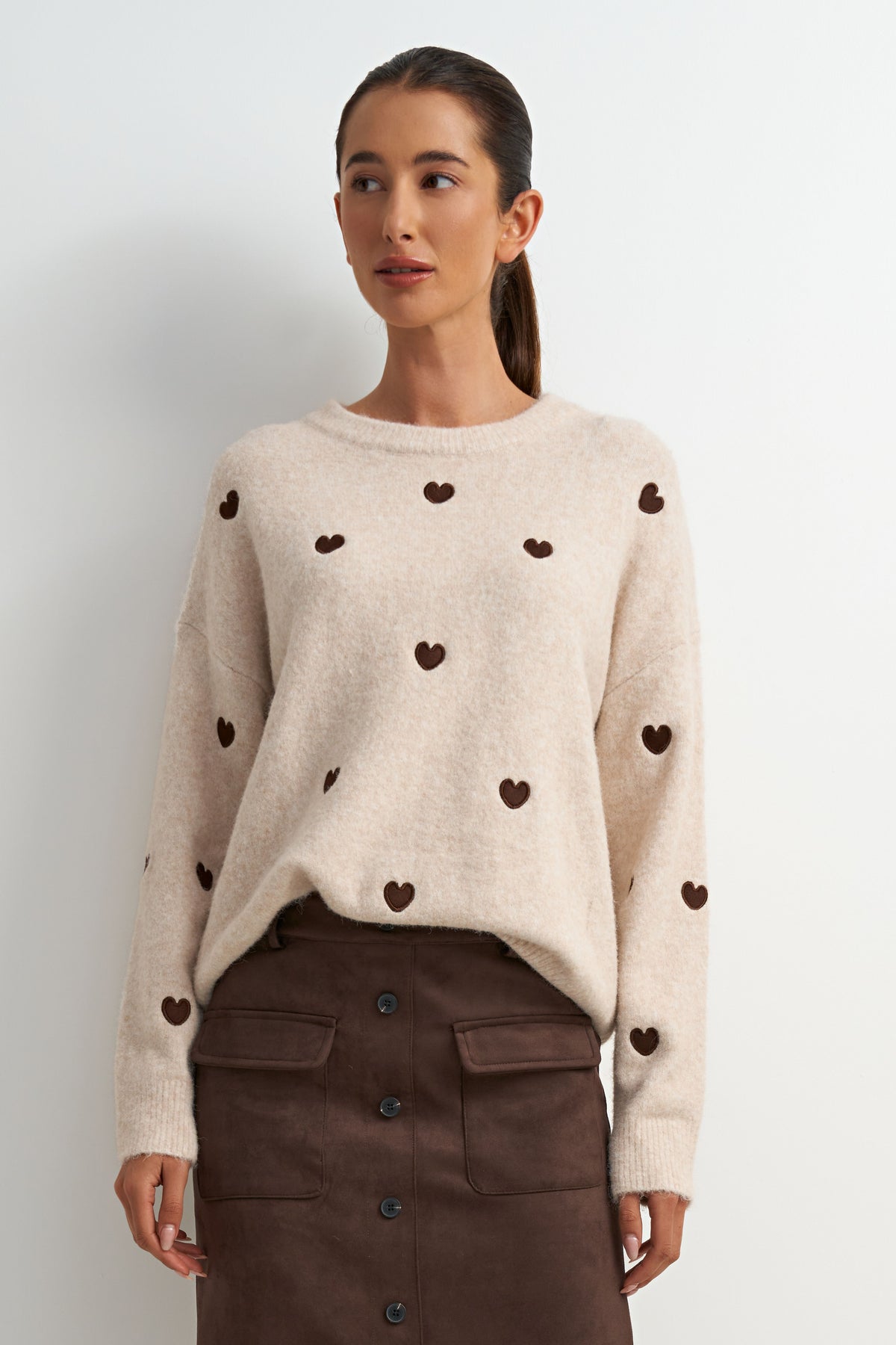 Myles Knit Heart Sweater
