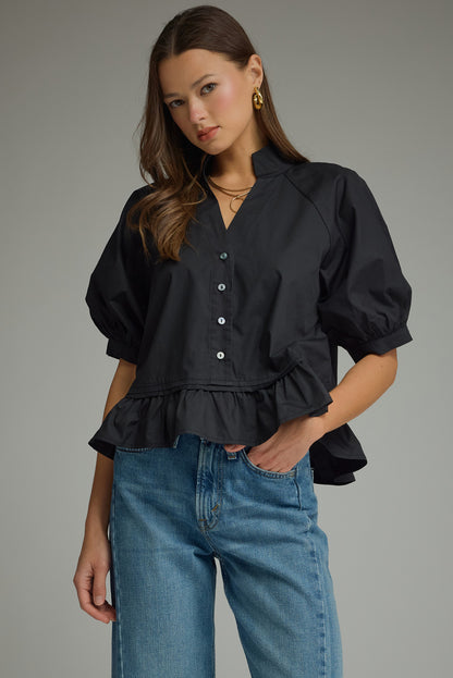 Ruffle Detail Blouse