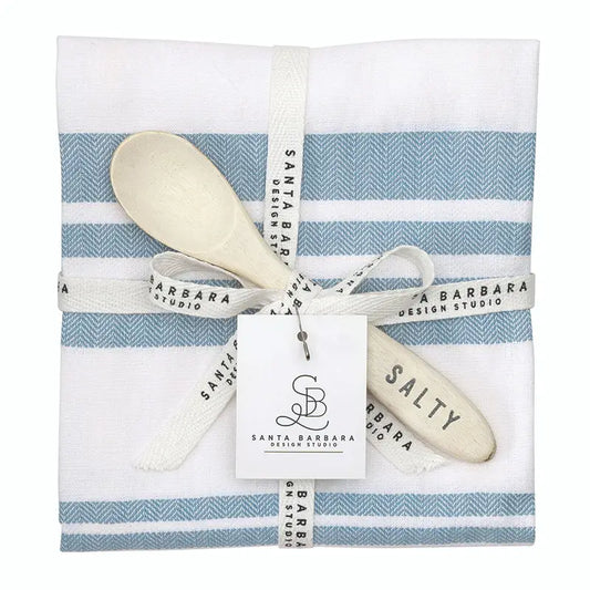 Face To Face Towel & Spoon Set- Salty