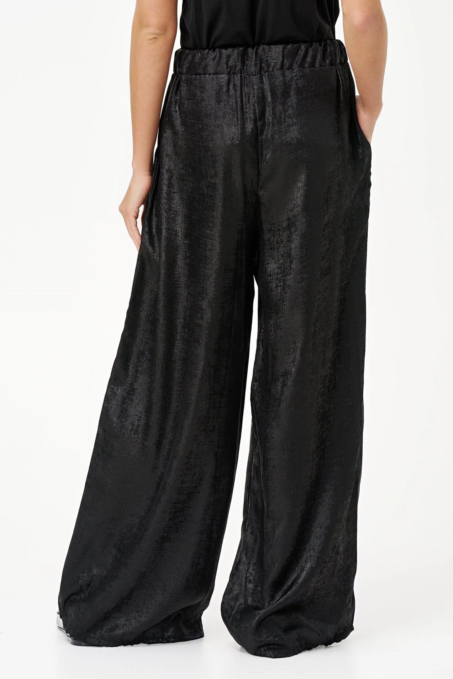 M Italy Velvet Wide Leg Pant