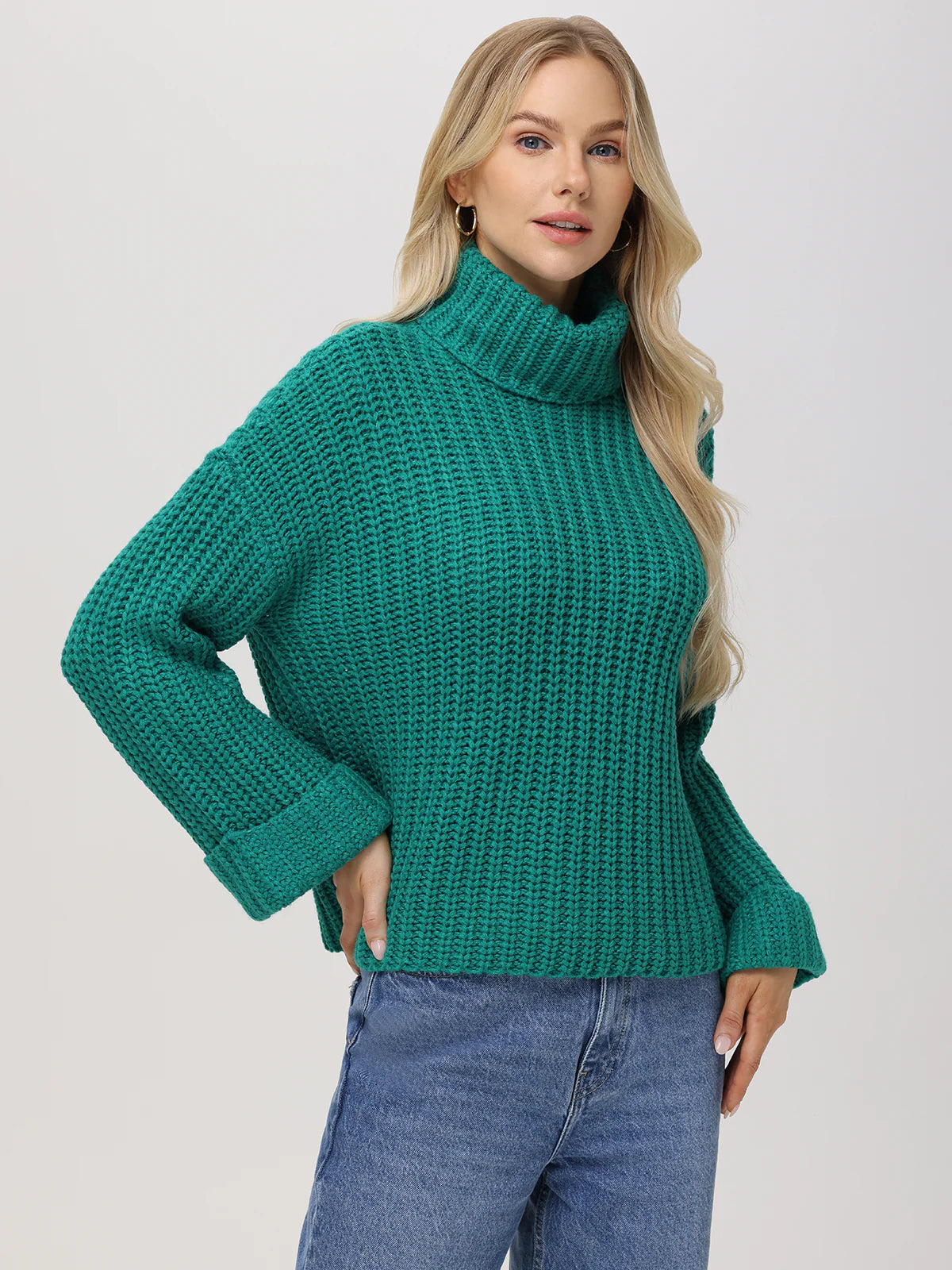 525 America Vida Turtleneck Shaker Pullover