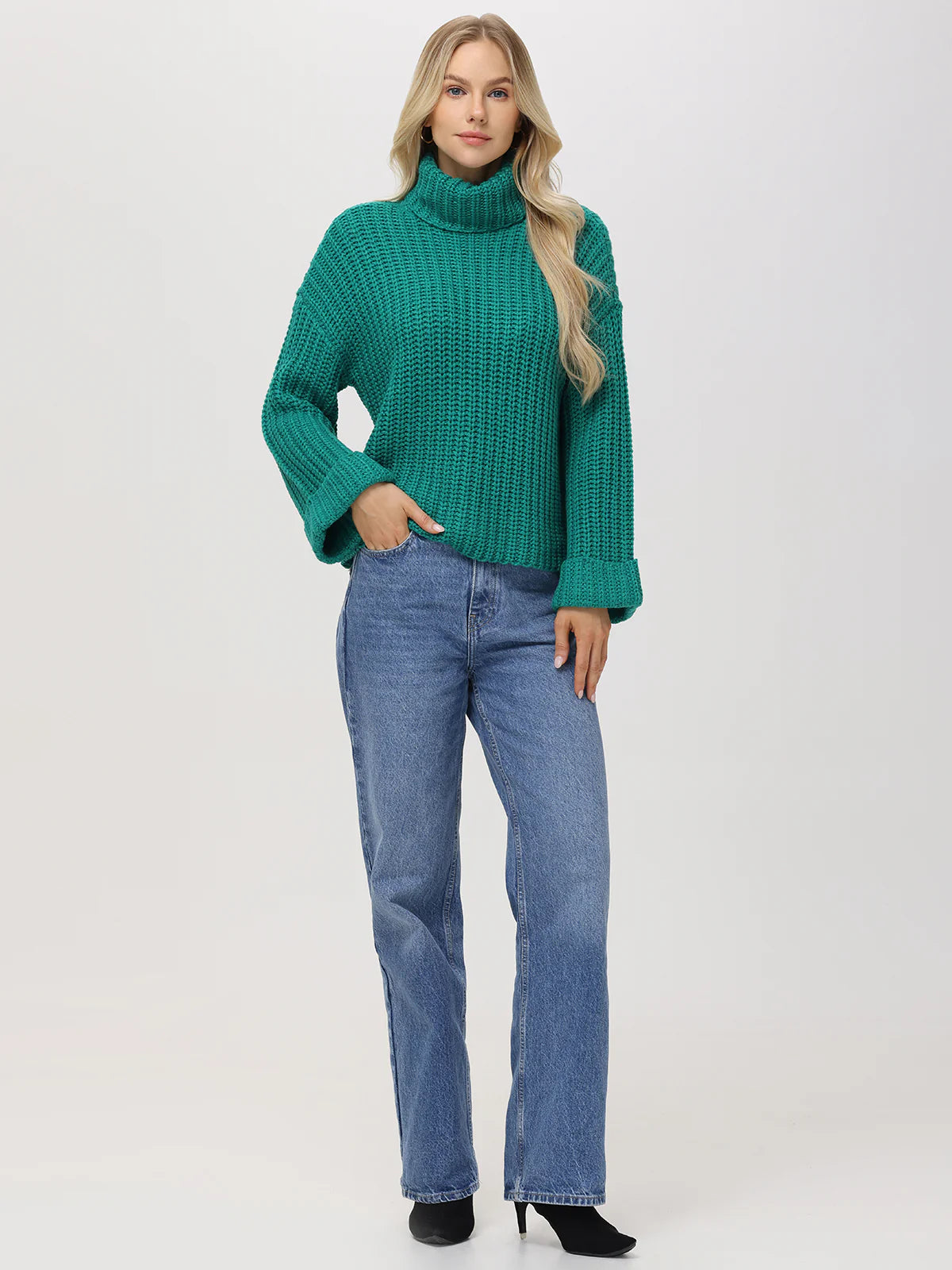 525 America Vida Turtleneck Shaker Pullover
