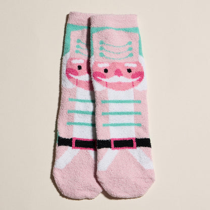 Nutcracker Set of 4 Fuzzy Socks