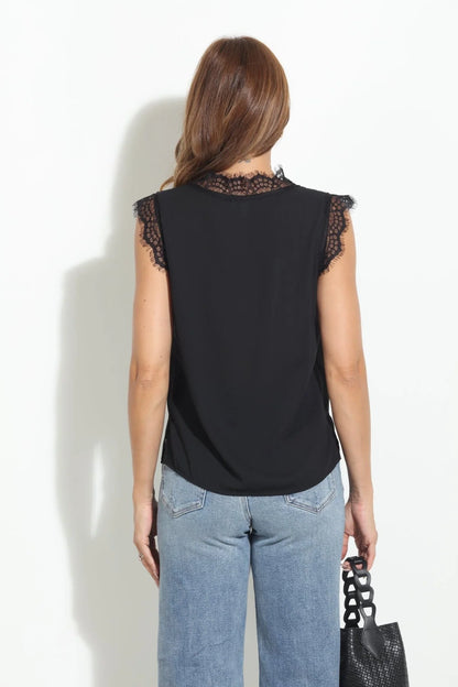 Veronica M Sleeveless Lace Top