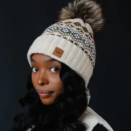 Knit Pom Hats