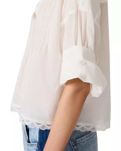 Steve Madden Delphi Lace Collar Blouse