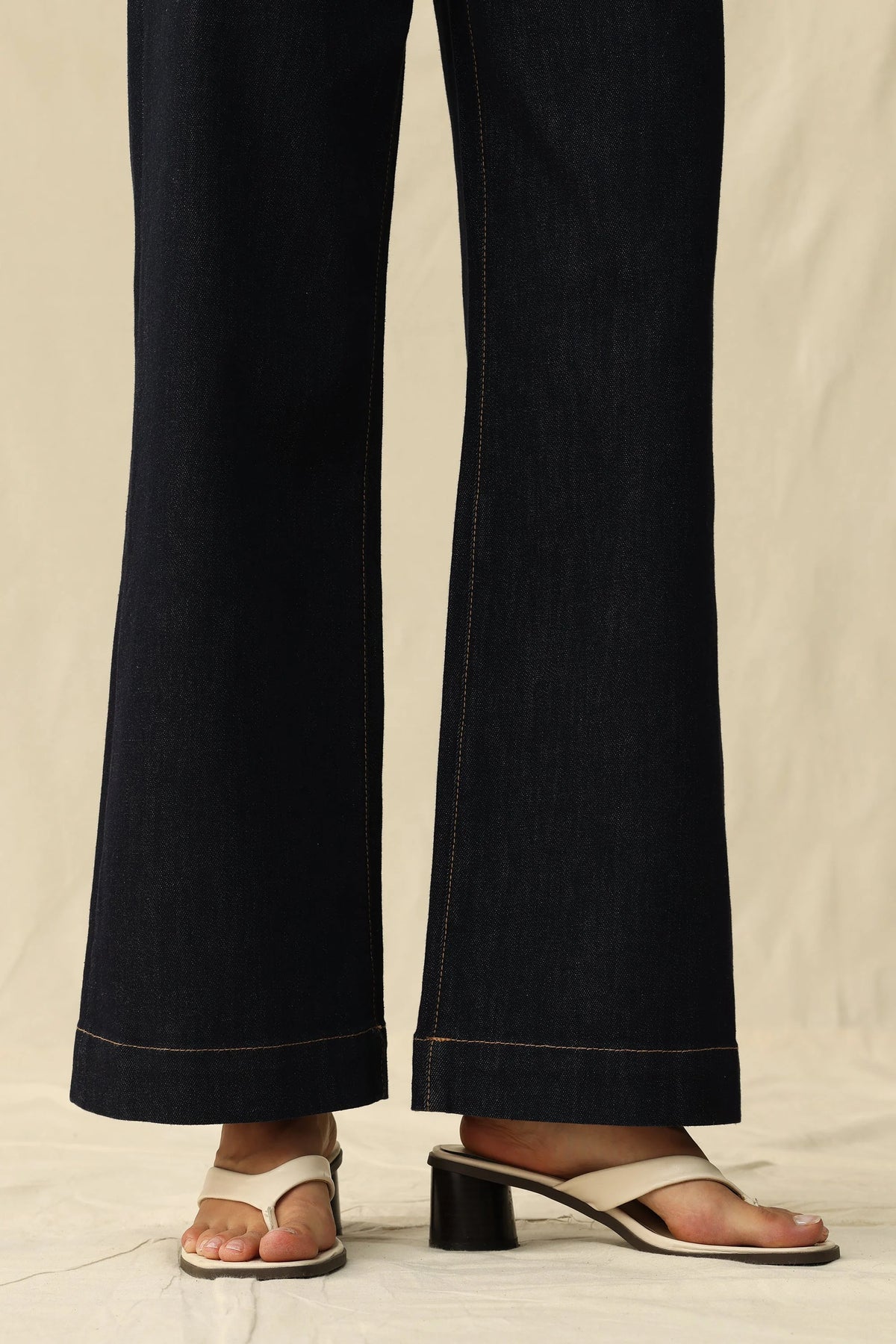 Bayeas High Rise Ankle Wide Leg Jean