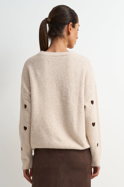 Myles Knit Heart Sweater