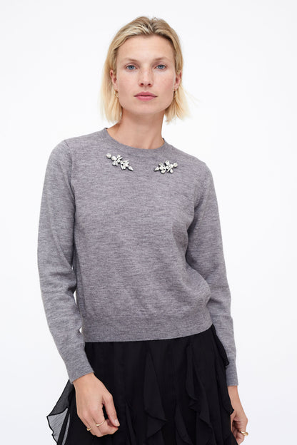 Wild Pony Sweater with Rhinestone Applique