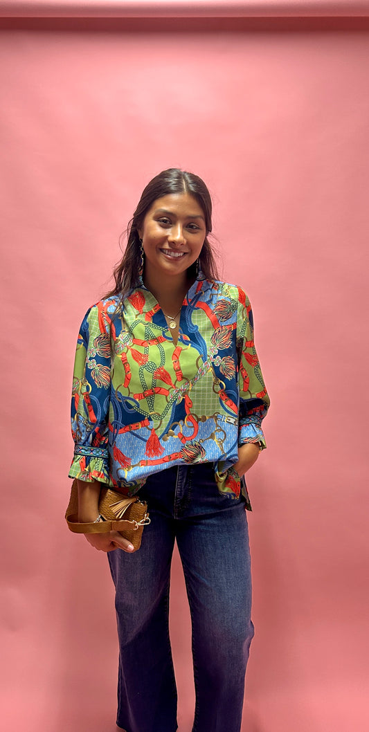 Gretchen Scott Ruffleneck Tunic