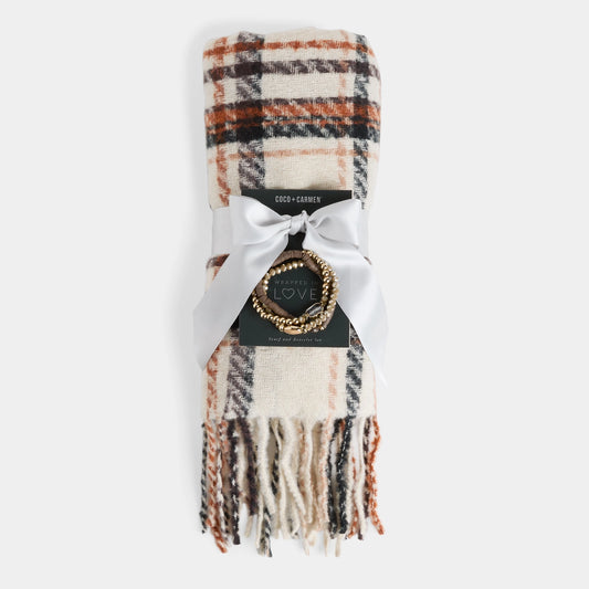 Woven Scarf & Bracelet Set
