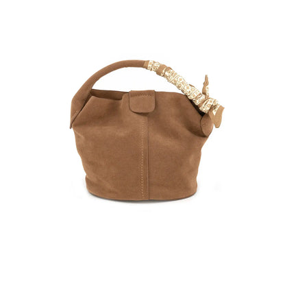 Mini Bucket Bag W/ Scarf