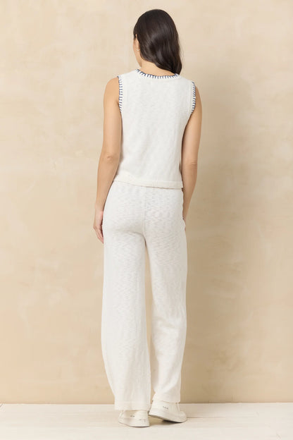 Vintage Havana Ivory Knit Vest