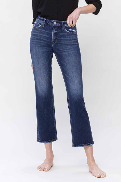 Flying Monkey High Rise Ankle Straight Jean