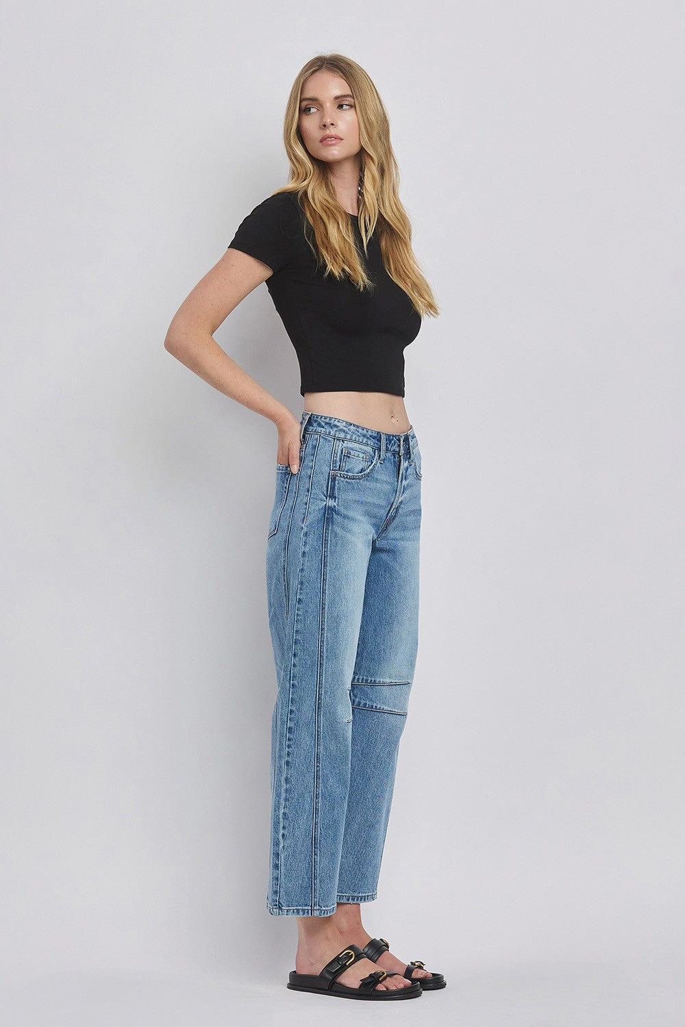 Vervet High Rise Barrel Jean