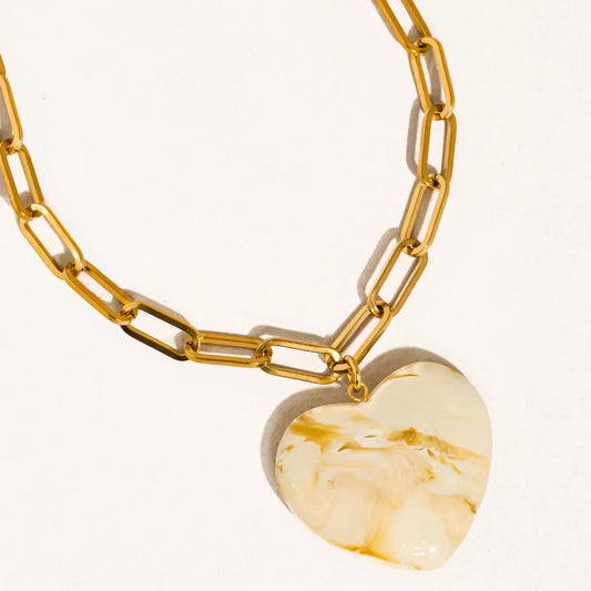 Rouelle Heart Chain Necklace