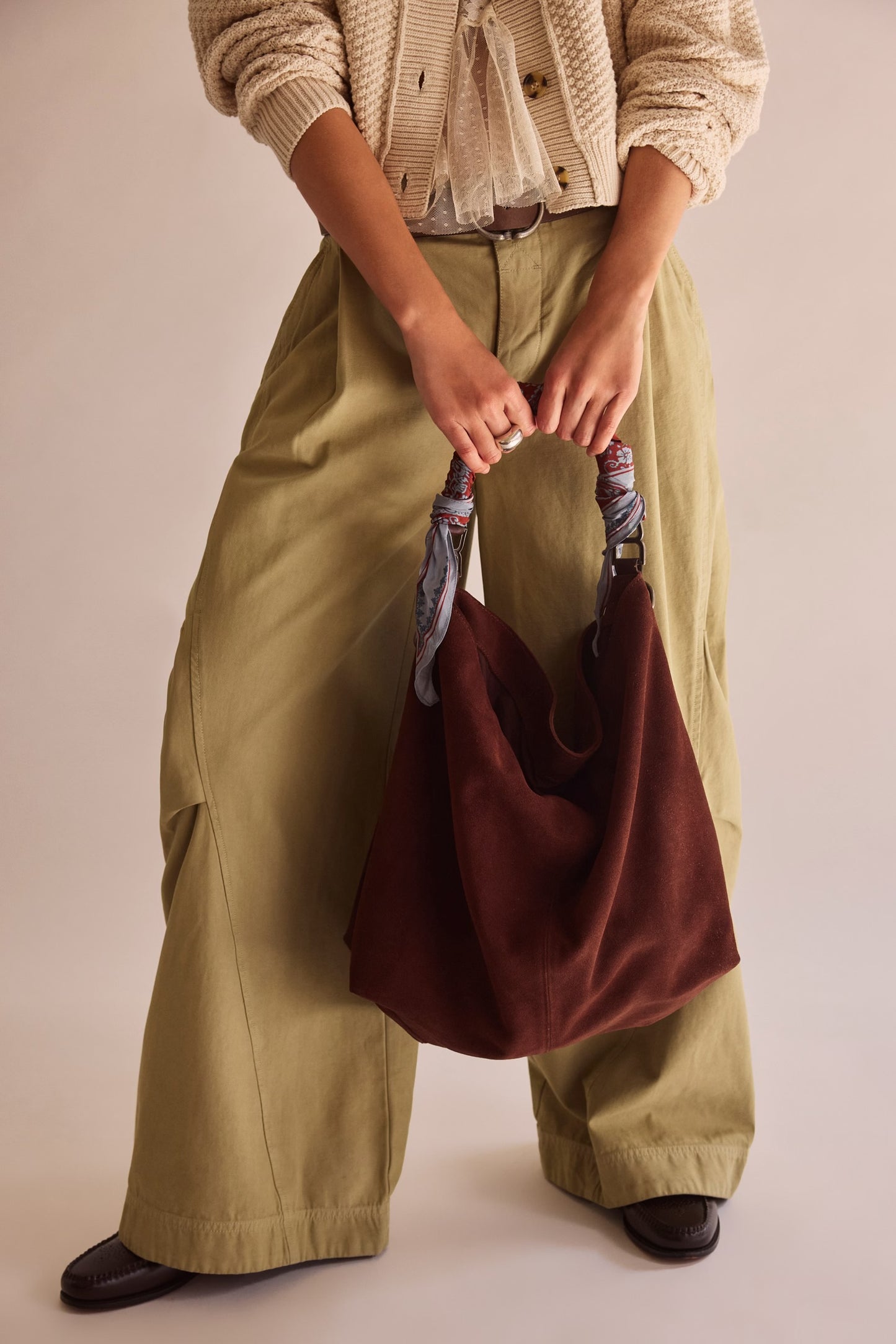 Free People Suzie Suede Slouch Tote