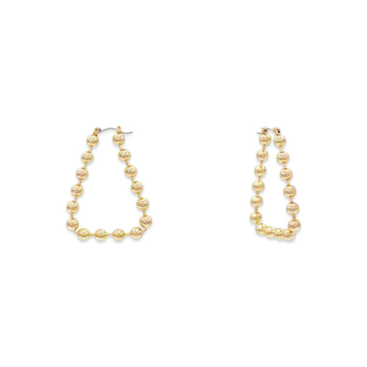 Gold Ball Drop Earrings