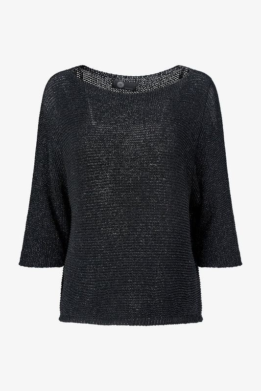 M Italy Metallic Knit Sweater