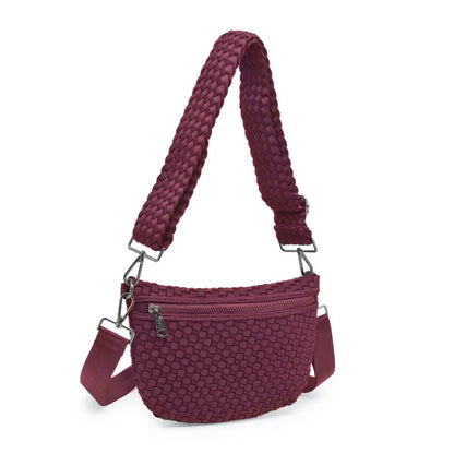 Woven Neoprene Crossbody Bag