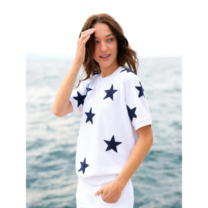 Shiraleah Stars Short Sleeve Sweatshirt