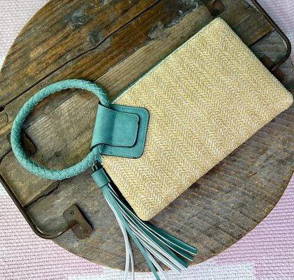 Cheyenne Straw Wristlet