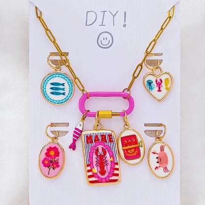 DIY Paperclip Necklace W/ Charms