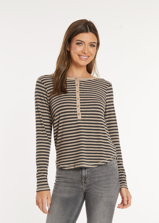 Mododoc Slim Shirttail Henley