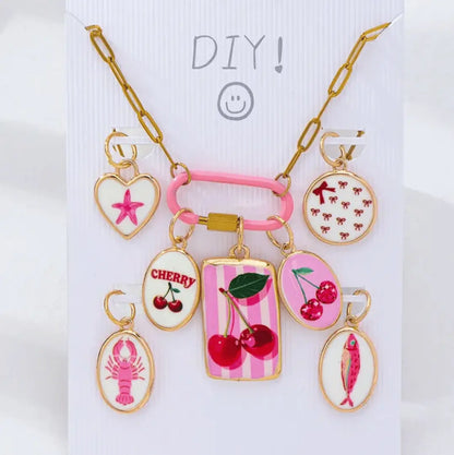 DIY Paperclip Necklace W/ Charms