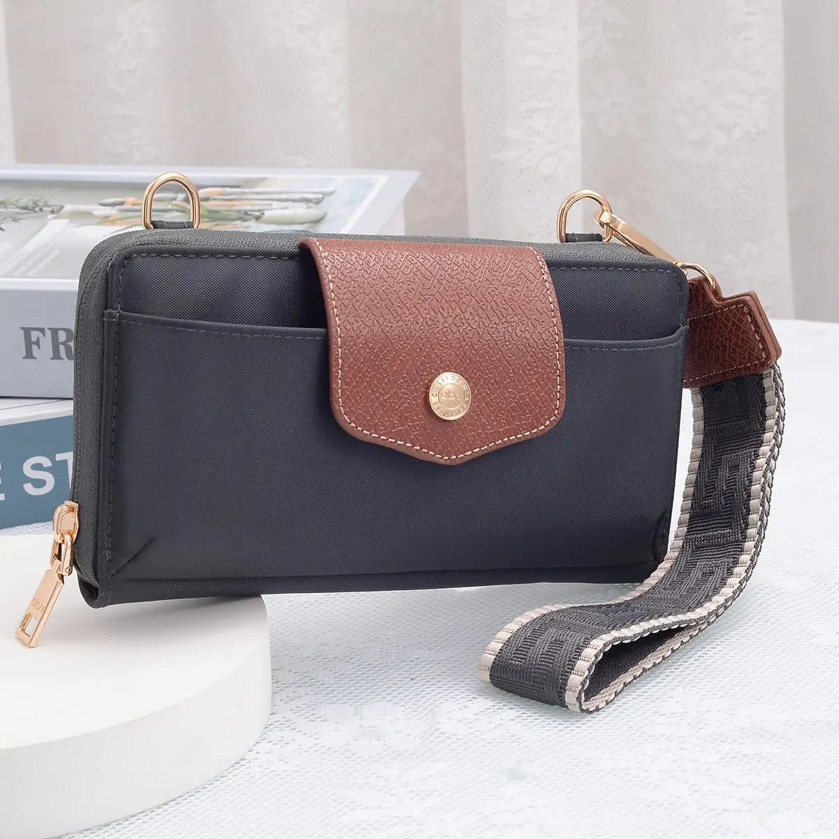 Mila Nylon Wristlet/ Crossbody