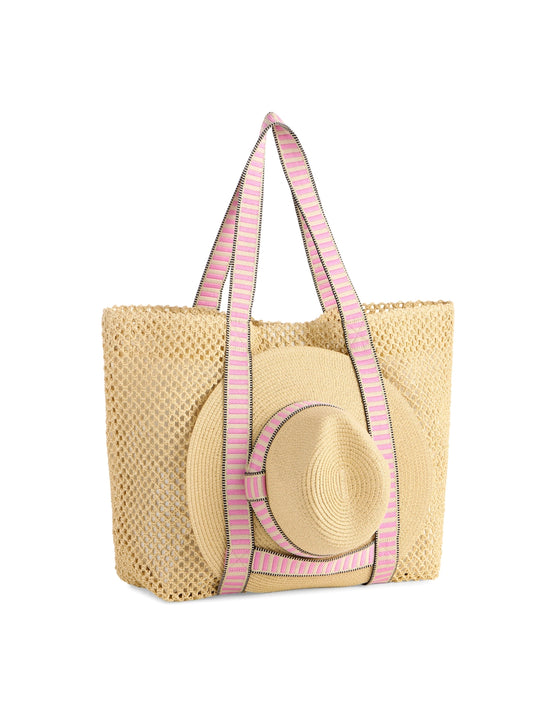 Shiraleah Dorian Hat & Tote Set
