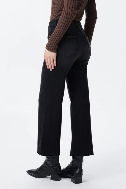 Bayeas High Rise Wide Leg Distressed Denim