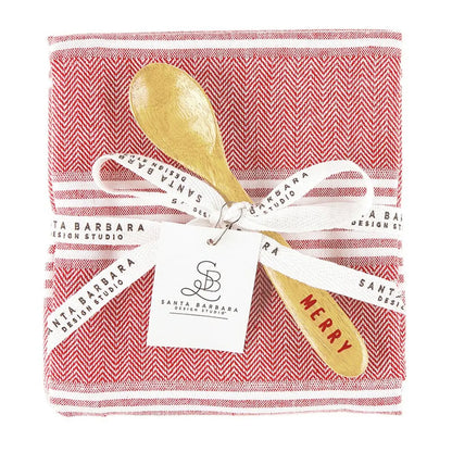 Face to Face Towel & Spoon Set- Merry
