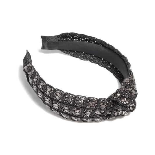 Shirahleah Mesh Bead Knot Headband