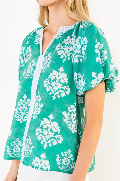 THML Bubble Sleeve Top