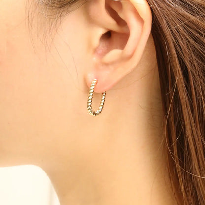 Twist Square Hoops