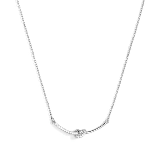 Pave Knot Necklace