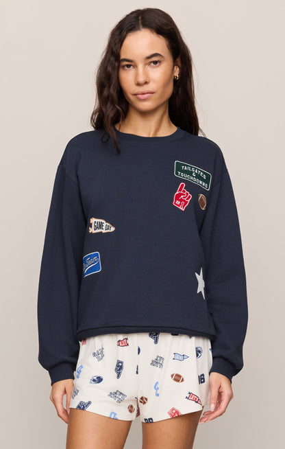 Z Supply Boyfriend Patch Sweatshirt