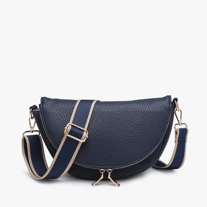 Alessandra Foldover Crescent Crossbody