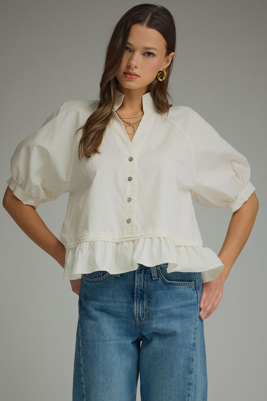Ruffle Detail Blouse
