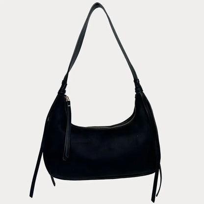 Ahdorned Sara Suede Shoulder Bag W/ Tassle