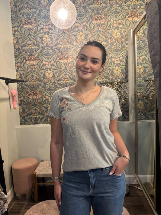 Kyla SEO Embroidered Top