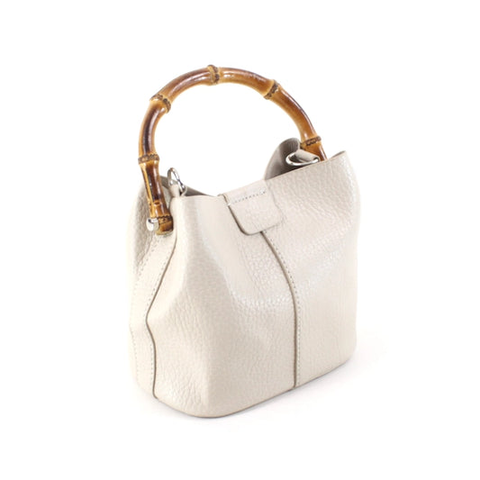 Bamboo Top Handle Crossbody Bag