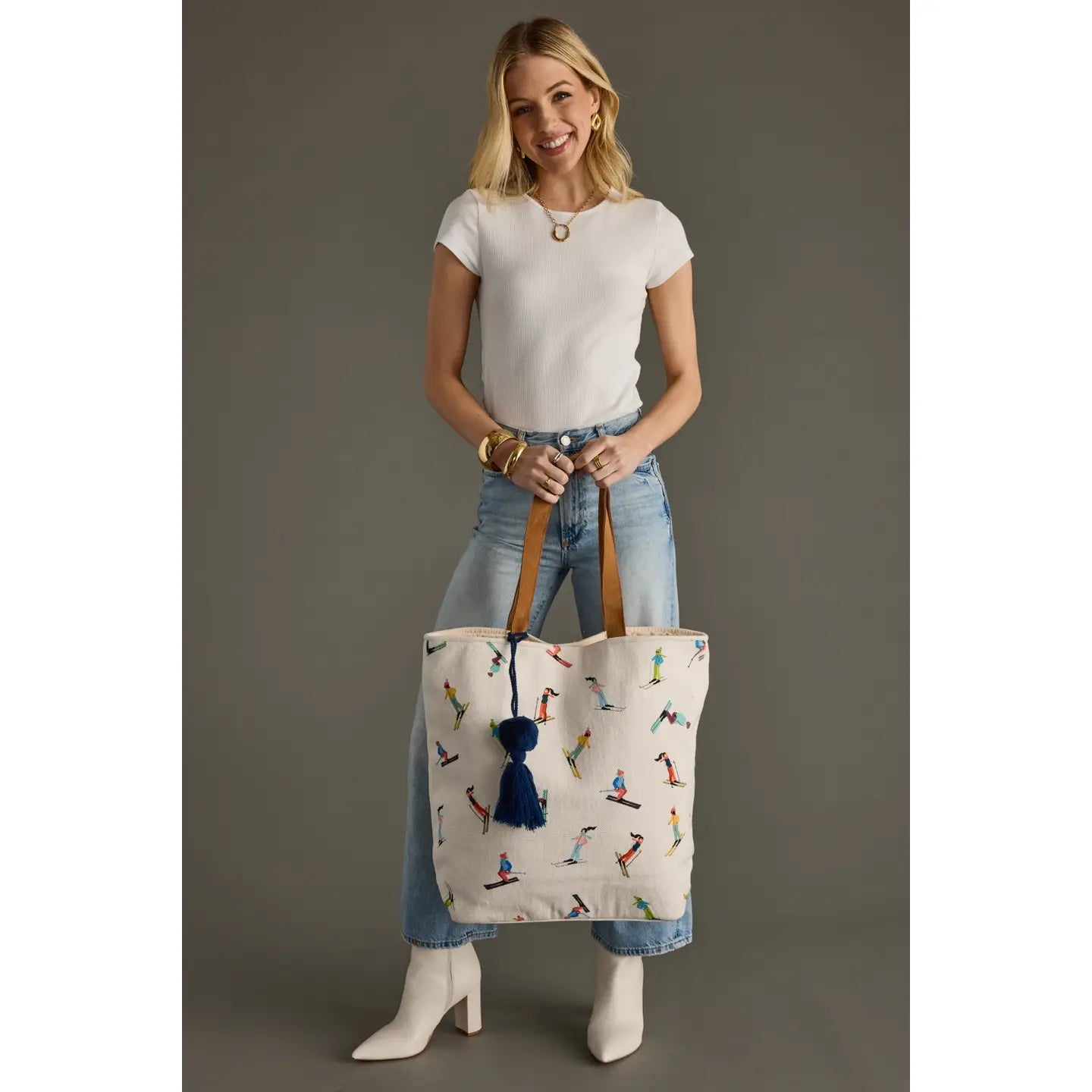 Panache Skiing People Tote