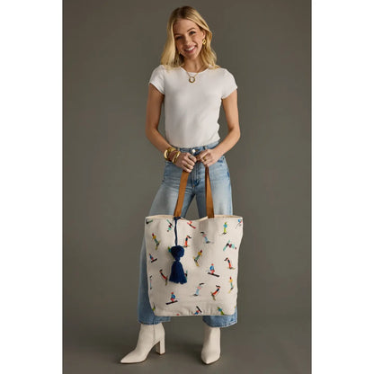 Panache Skiing People Tote