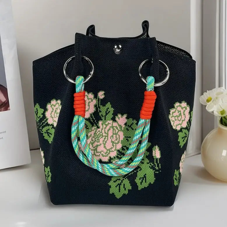 Mini Knit Bucket Bags