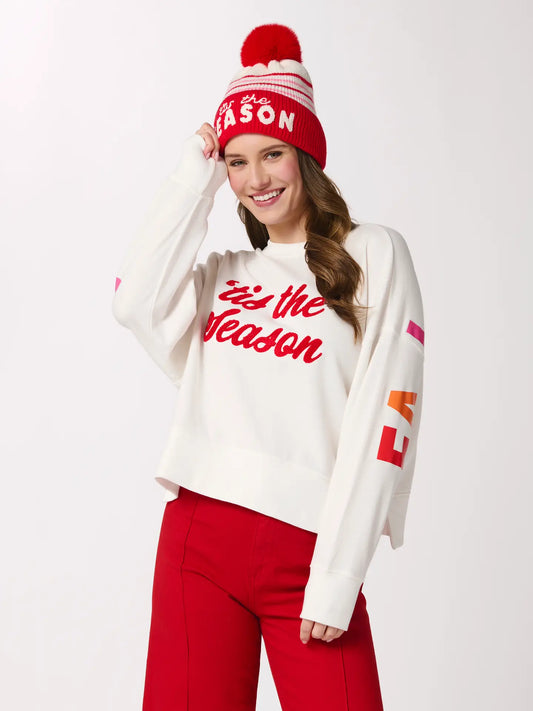 Shiraleah "Tis the Season/ Fa La La" Relaxed Sweatshirt