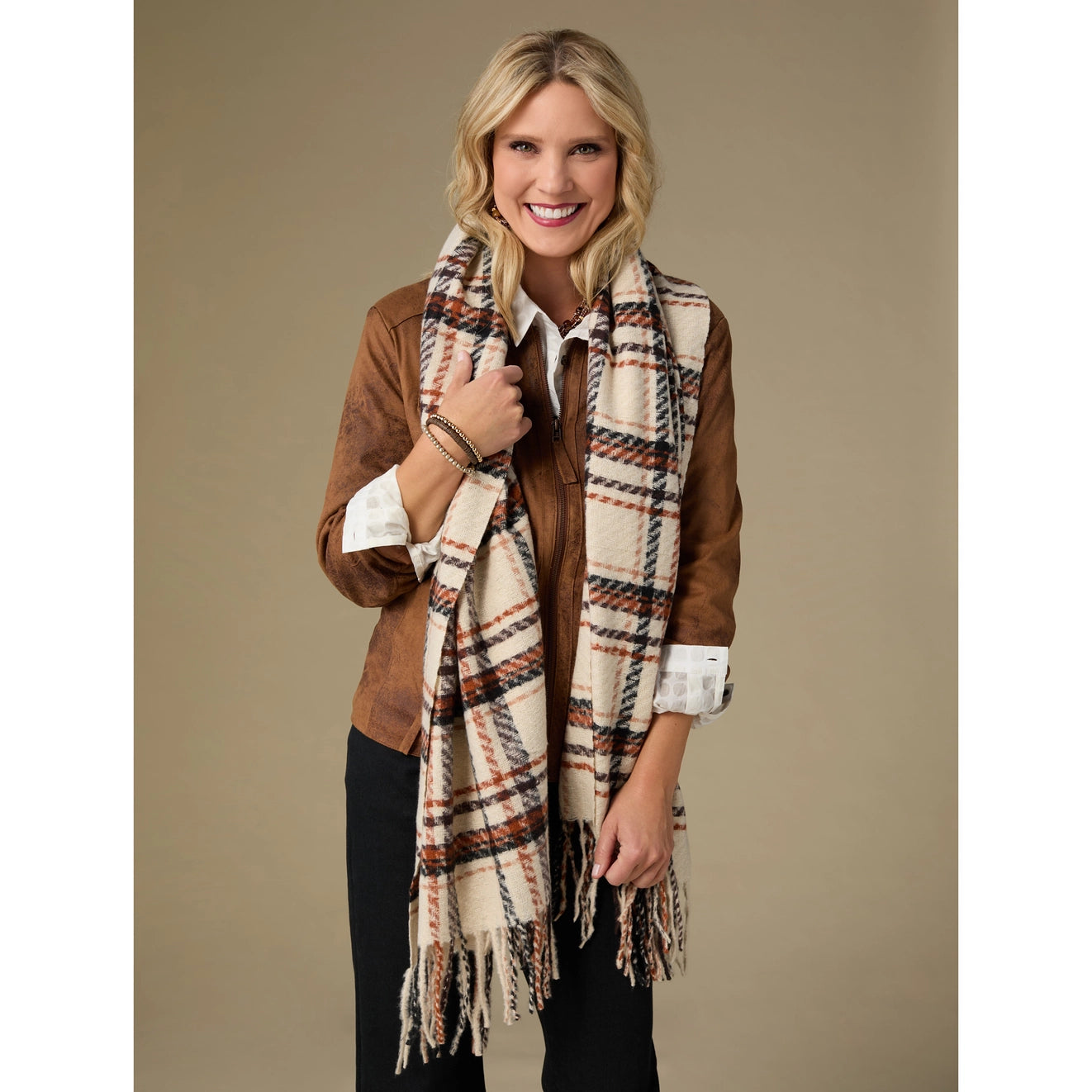 Woven Scarf & Bracelet Set