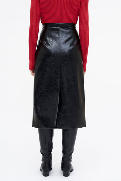 Wild Pony Faux Leather Skirt